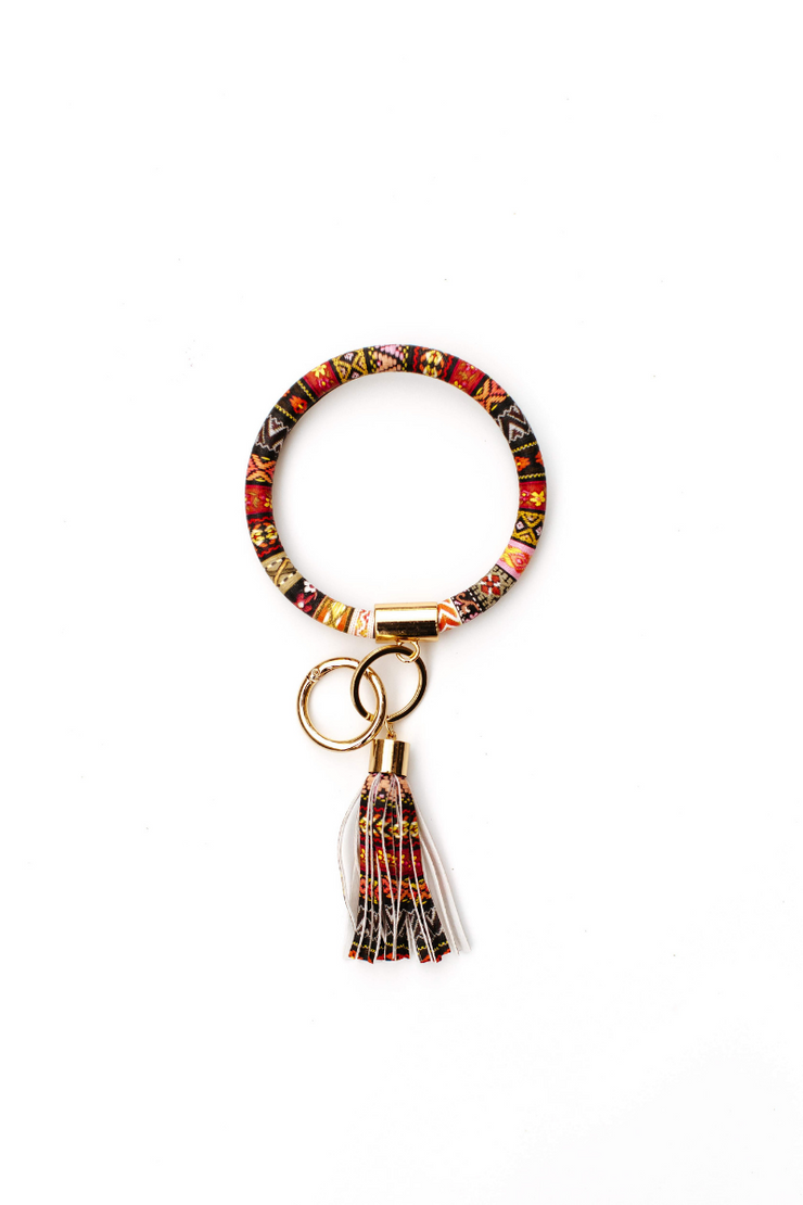Full Rhinestone Rainbow Bracelet Keychain Bag Car Key Wallet - Temu